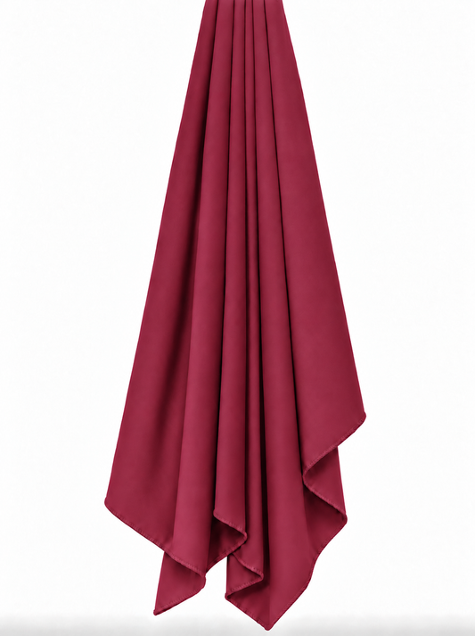 Plain Jersey hijab - Red wine b29