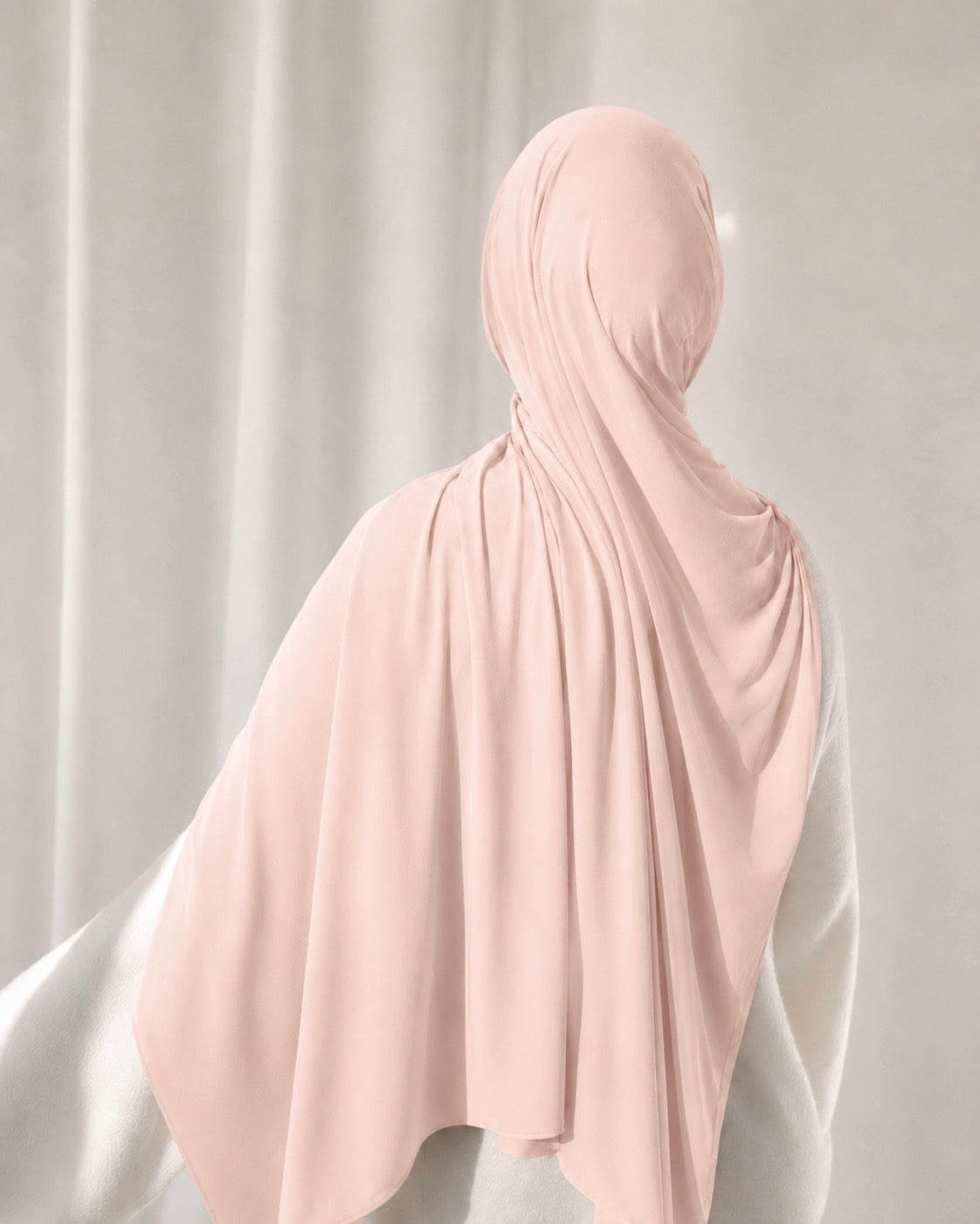 Liquid Hijab - Soft Blush Pink Lh81