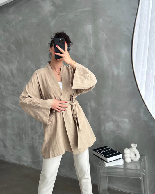 Linen Kimono - Toffe