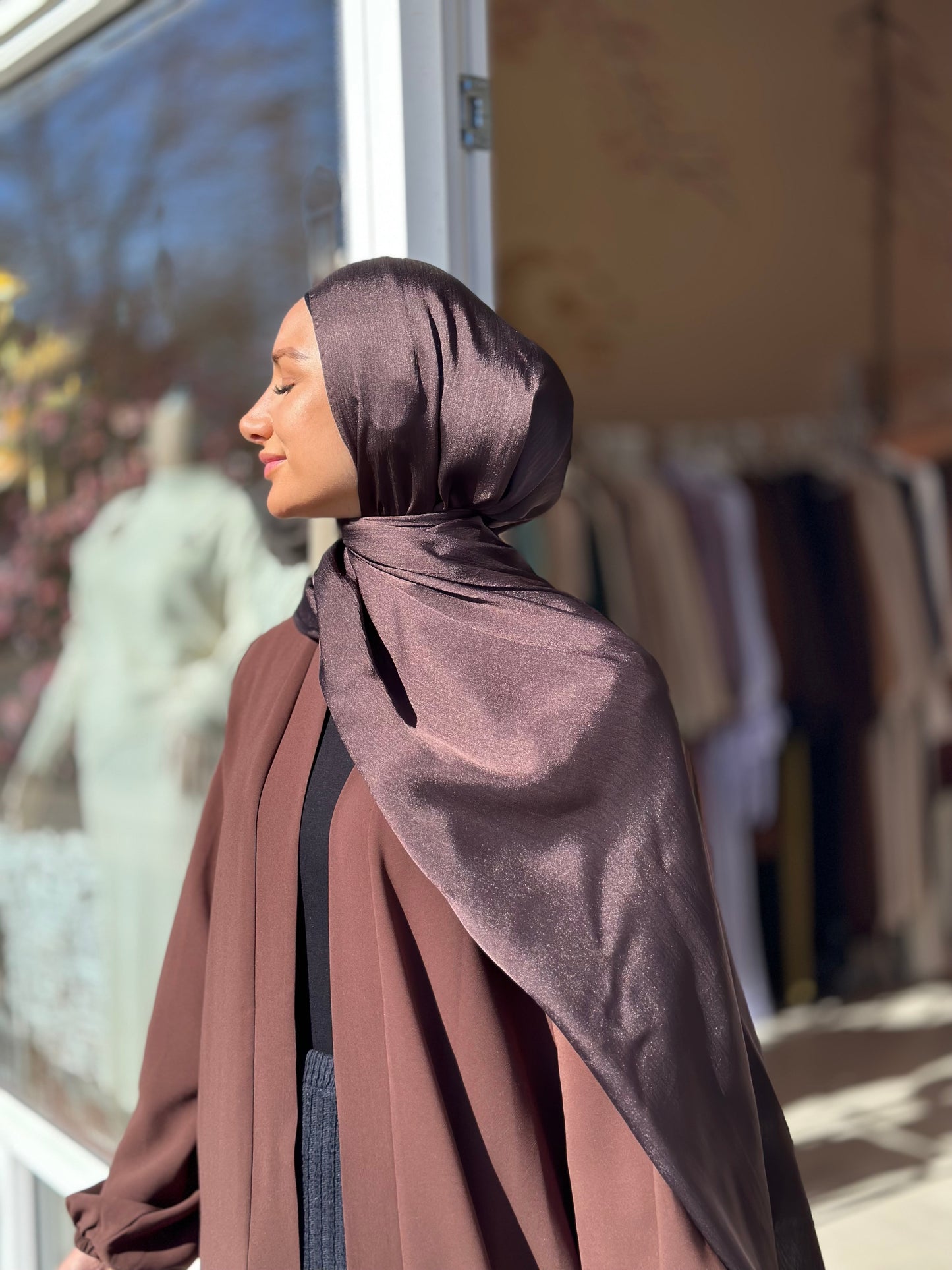 Shiny Silk hijab - Ss120