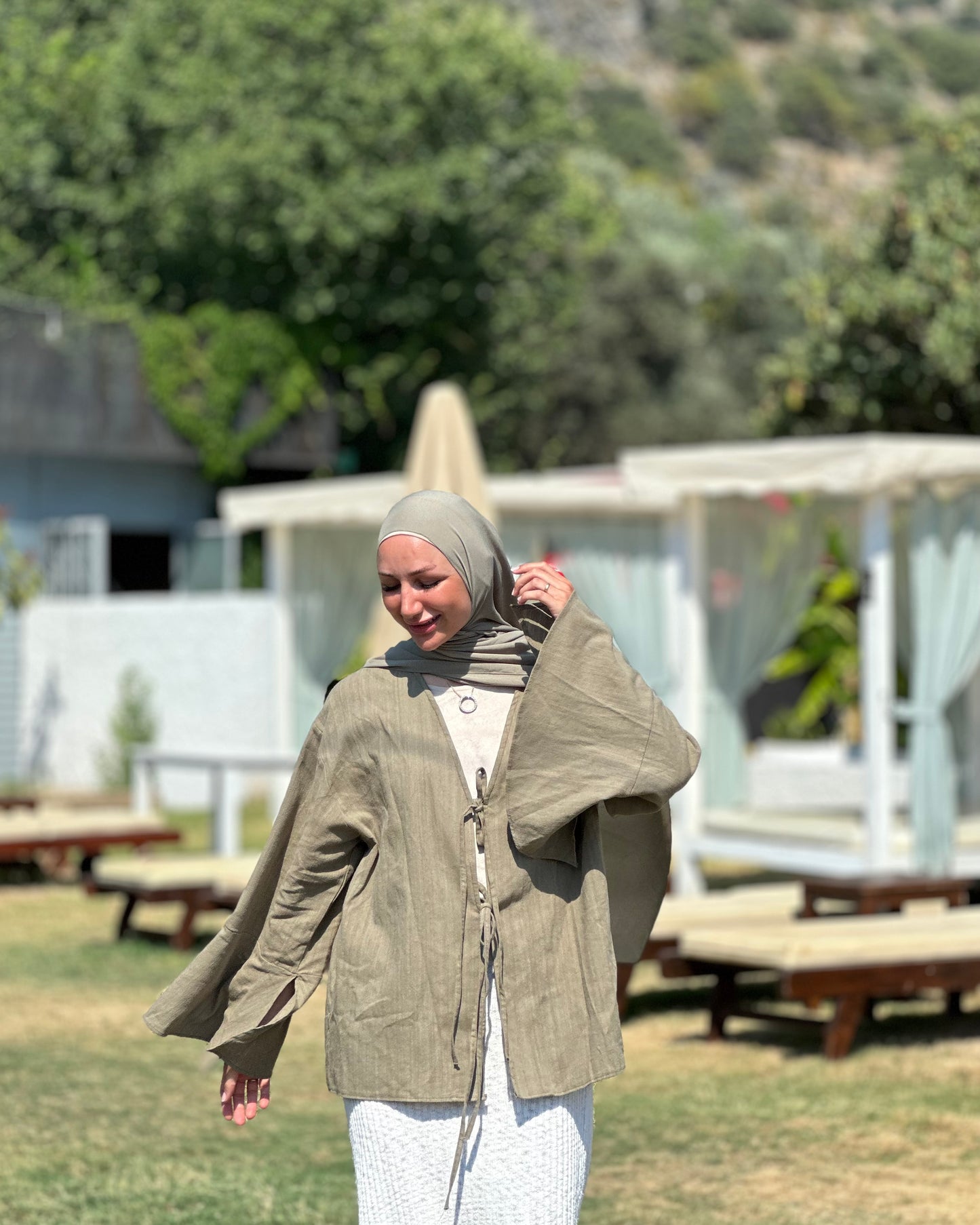 Alira butterfly top - khaki