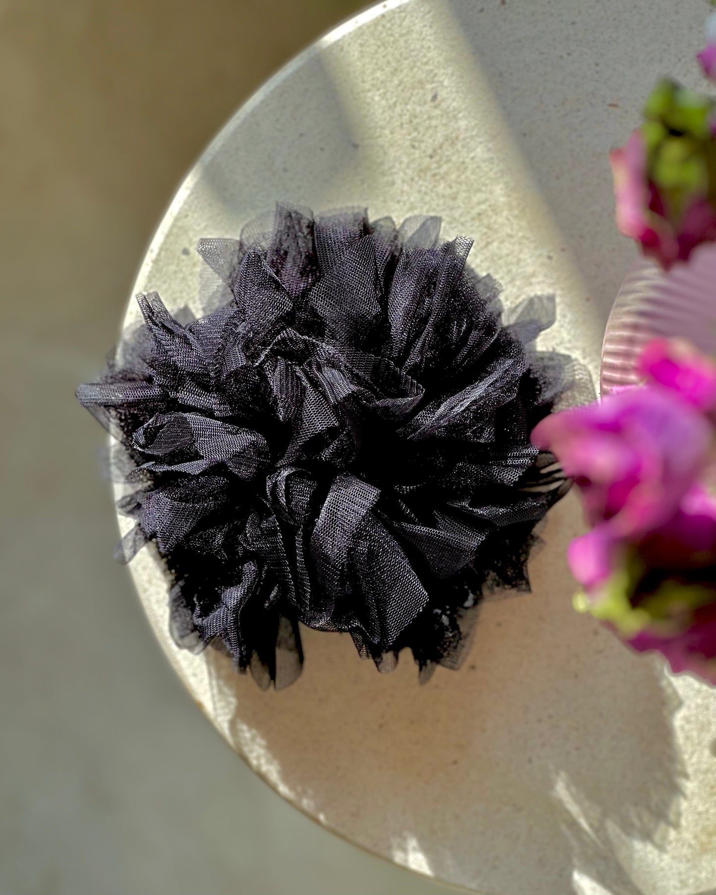 Fluffy Scrunchie - Black