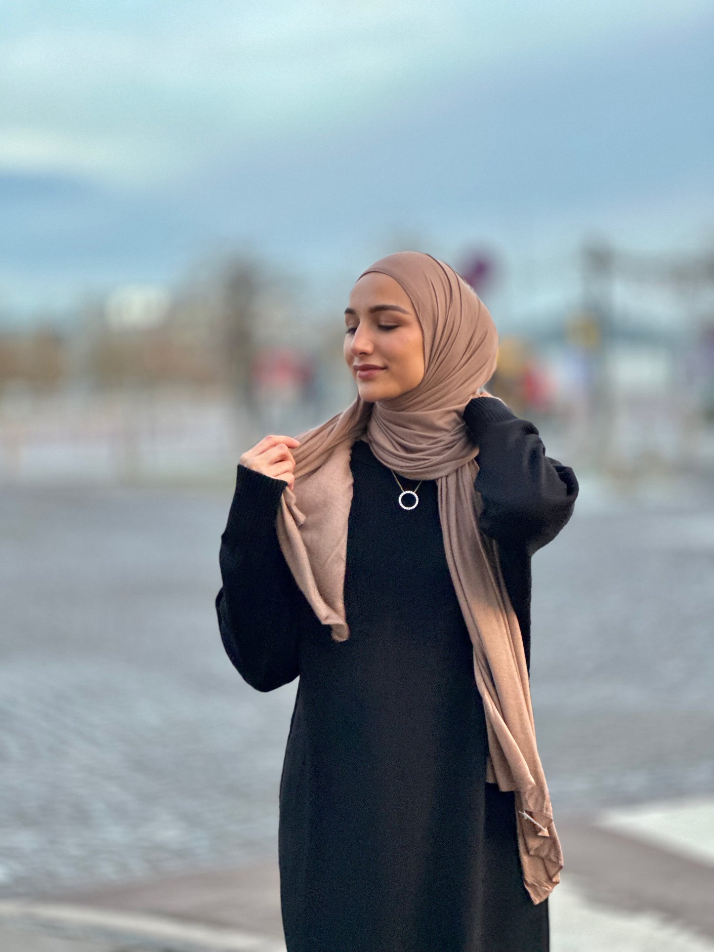 Thin Plain Jersey Hijab - tb39