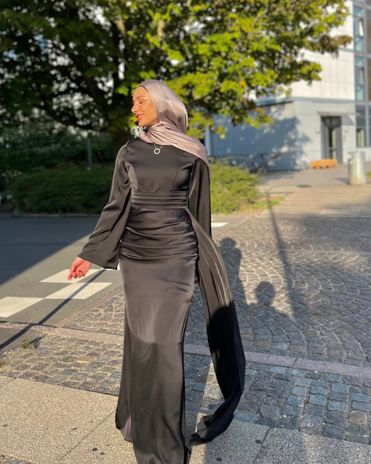 muslim bodycon dress Muslim Dress Women's Muslim Solid Kaftan Islamic Arab Casual Abaya Sleeve Casual Bodycon Dress Abaya Formal Elegant, Purple, Medium : Amazon.ca: Clothing, Shoes & Accessories