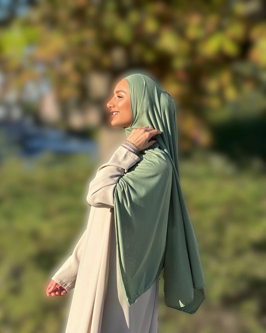 Plain Jersey hijab - Iguana b108