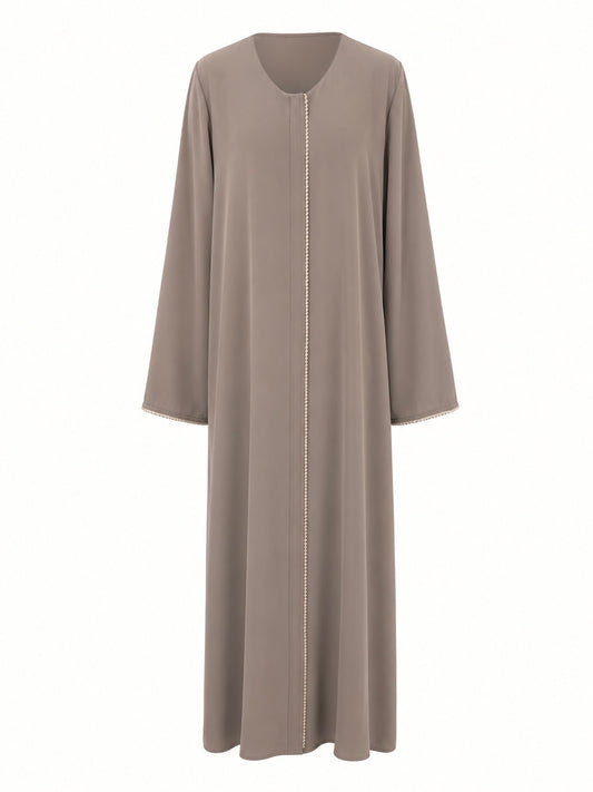 Onesize glitter abaya - Dusty Olive