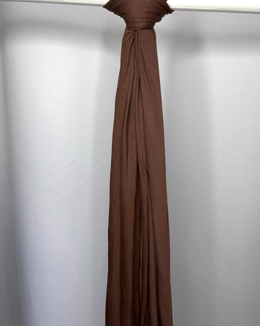 Xl lux Jersey Hijab - Warm Brown nx11