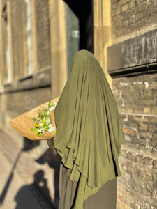 Lamer double layer khimar - Army sm04