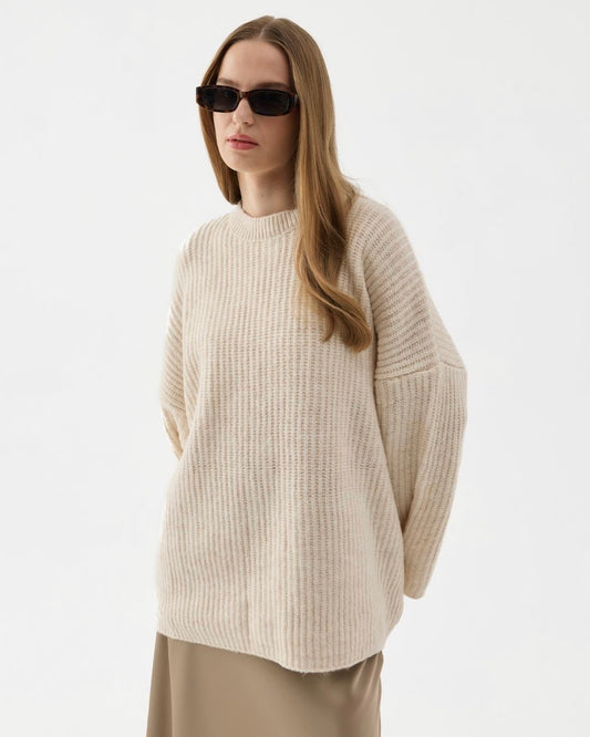 Cozy Knit sweater - White