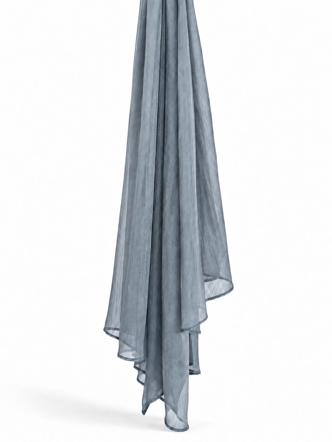 Shiny valentino chiffon - Metalic Blue sv30