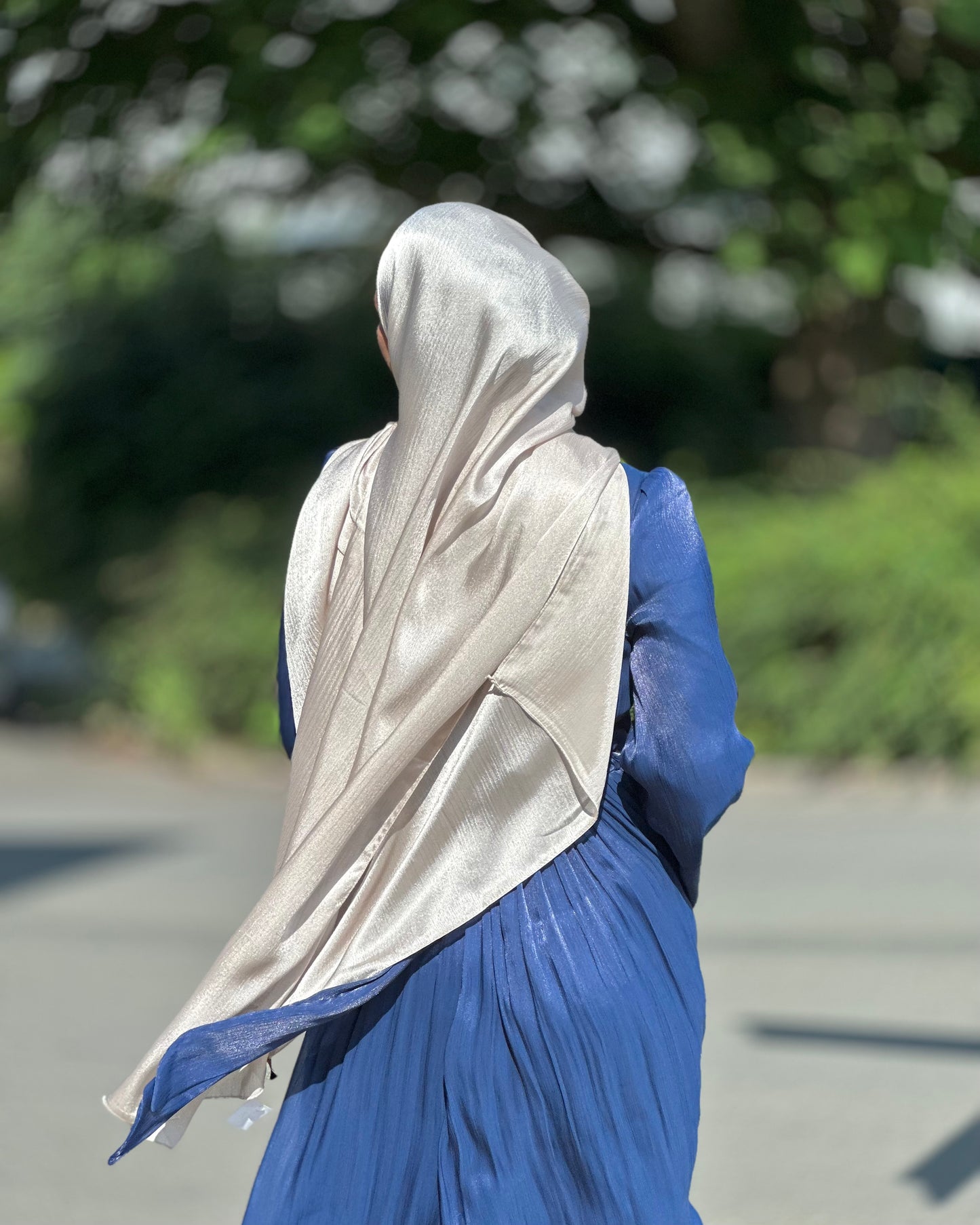 Shiny Silk hijab - Cold champagne Ss137