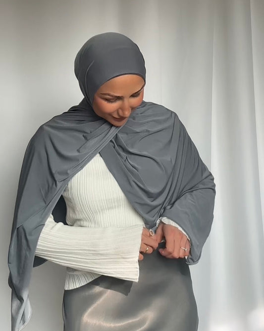 Ribbed flare top - White