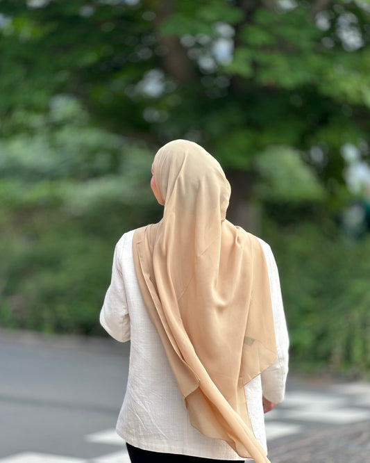 Classic chiffon hijab - c228