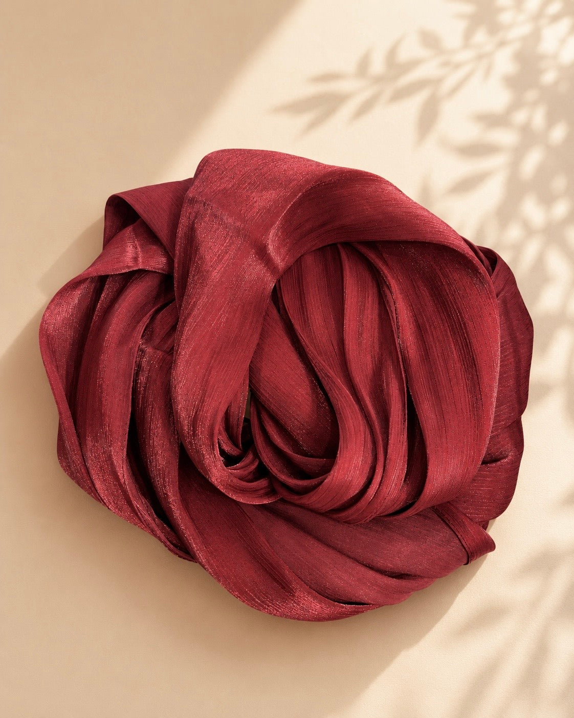 Shiny valentino chiffon -red sv40