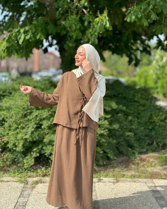 Rosalie Cotton Set - Hot Chocolate