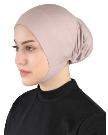 Closed Undercap with Chin Strap - dusty purple cs11
