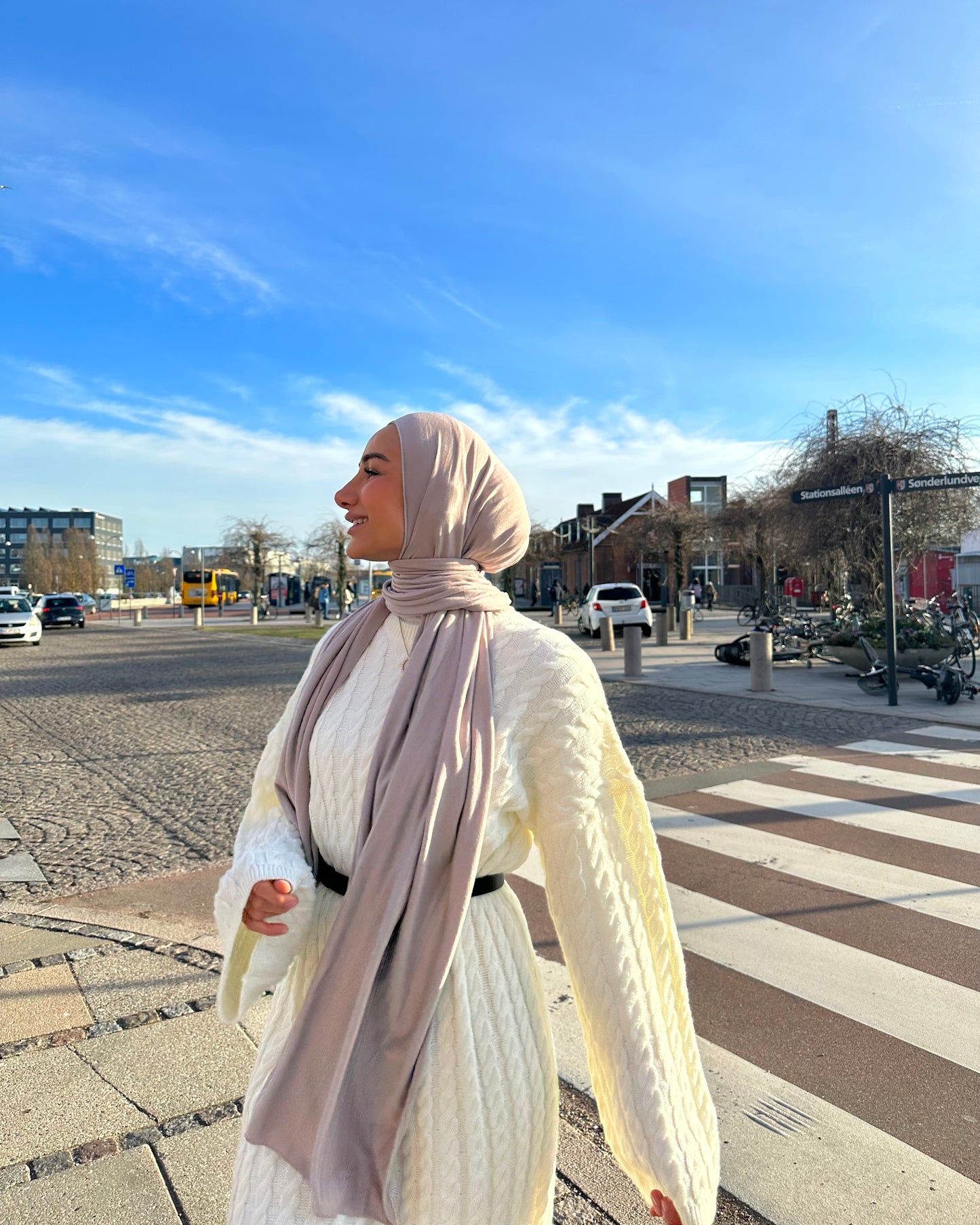 Plain Jersey hijab - b106