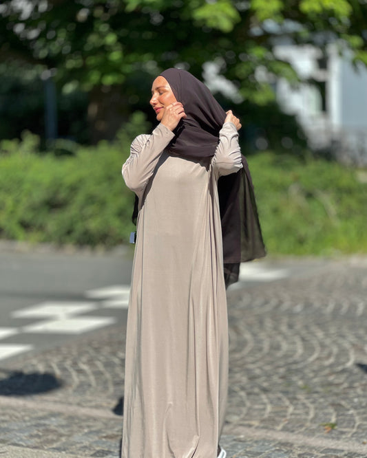 Butterfly basic Abaya - Tan