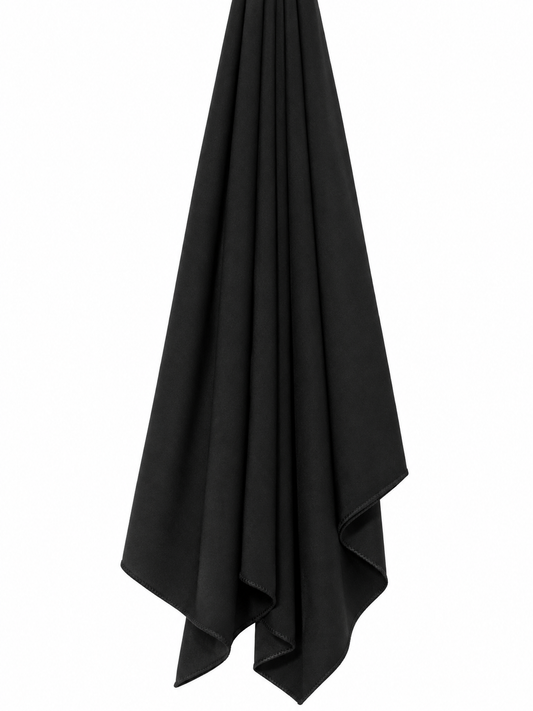 Düz Jersey Tesettür - Siyah - b01