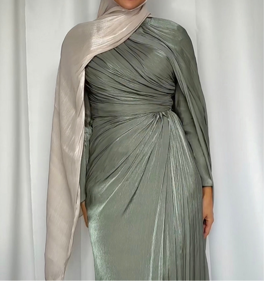 Shiny valentino chiffon - Champagne Sv19