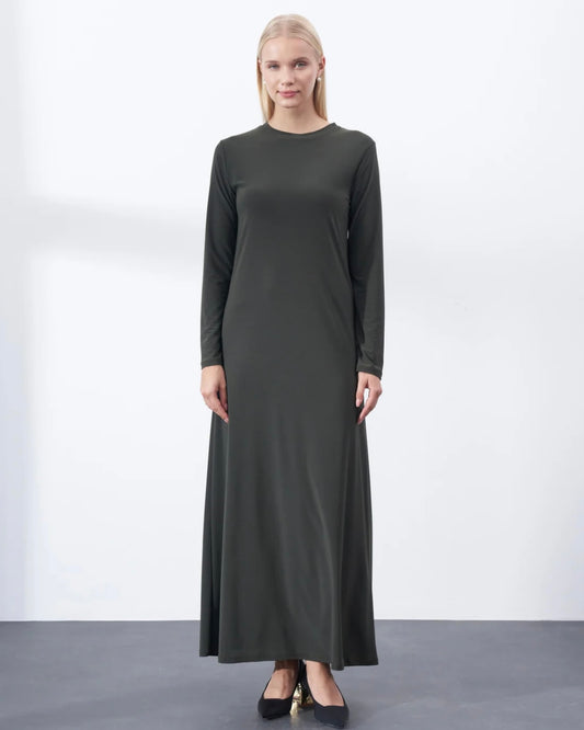 Basic Abaya - Dark grey