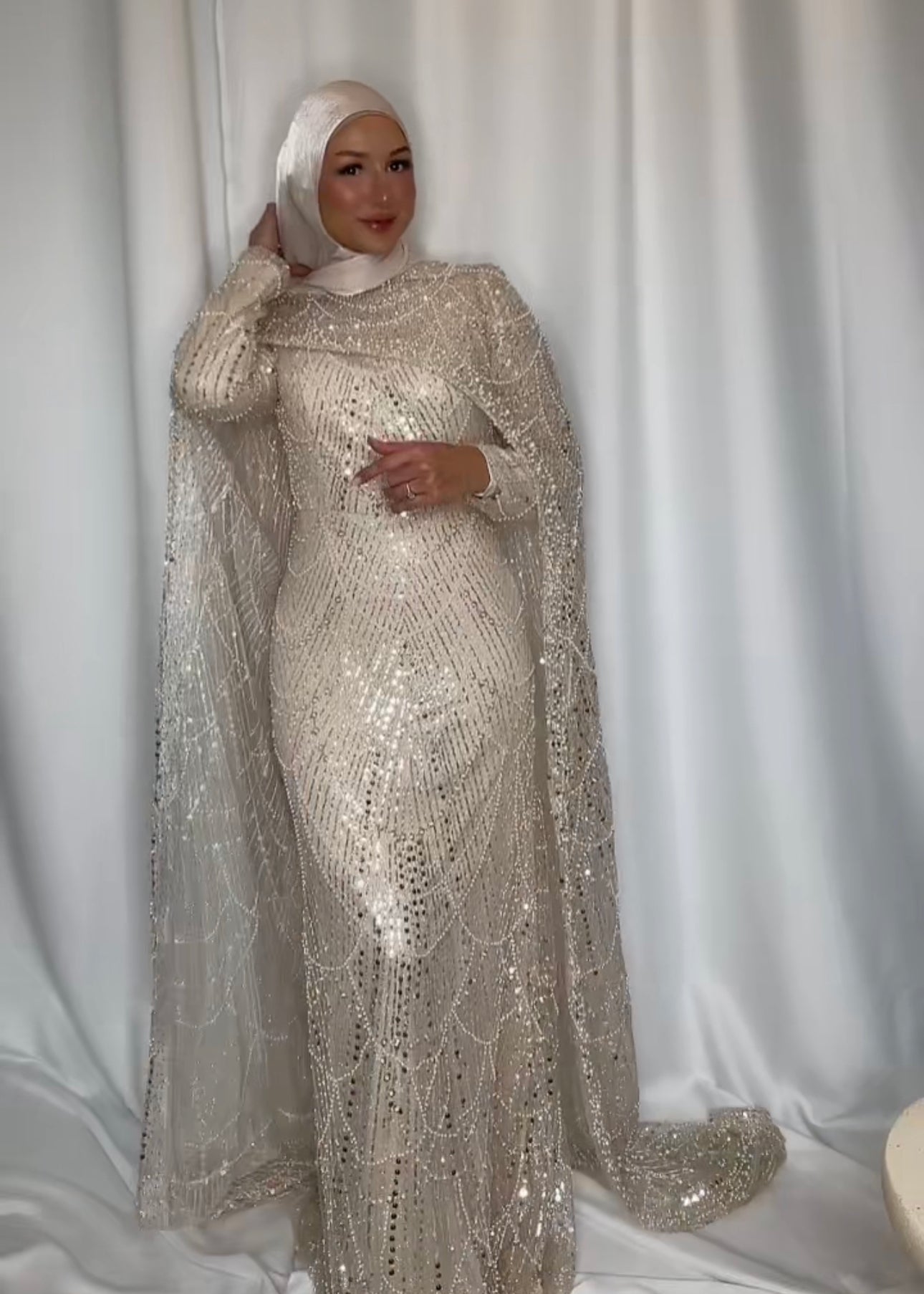 Royal Himalaya dress White