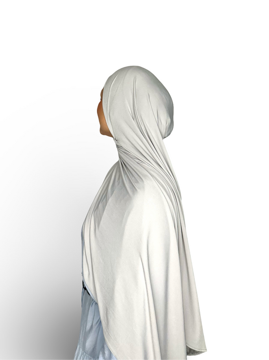 Liquid Hijab - light grey- Lh28