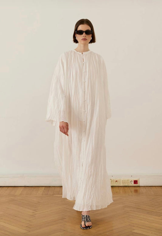 Luna Cotton Dress - White