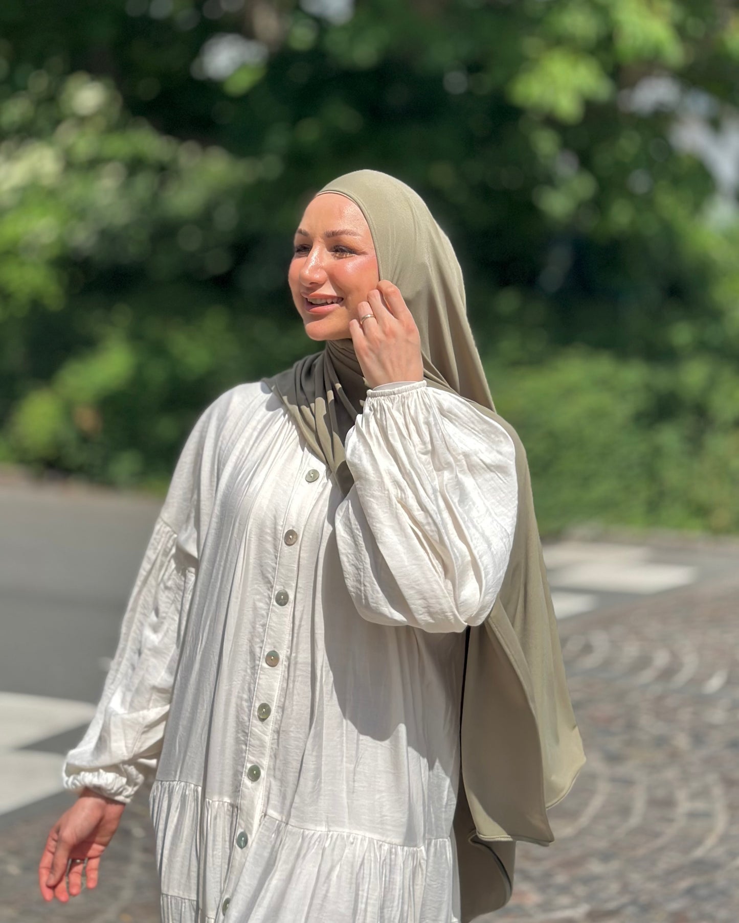 Liquid Hijab - Olive - Lh14