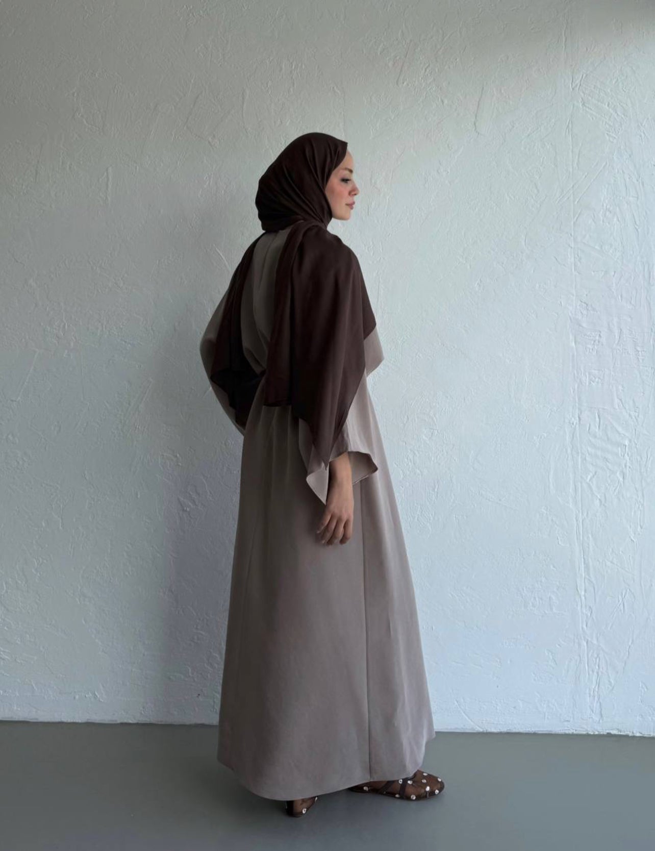 Modal butterfly dress - Taupe