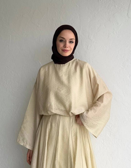 Timeless flow top - butter yellow