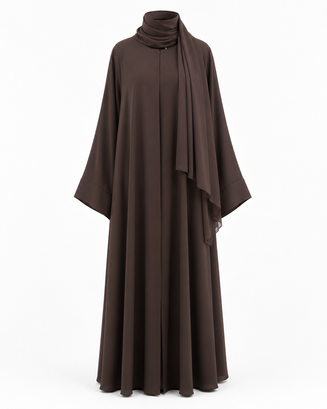 Dreamy chiffon Abaya with matching hijab