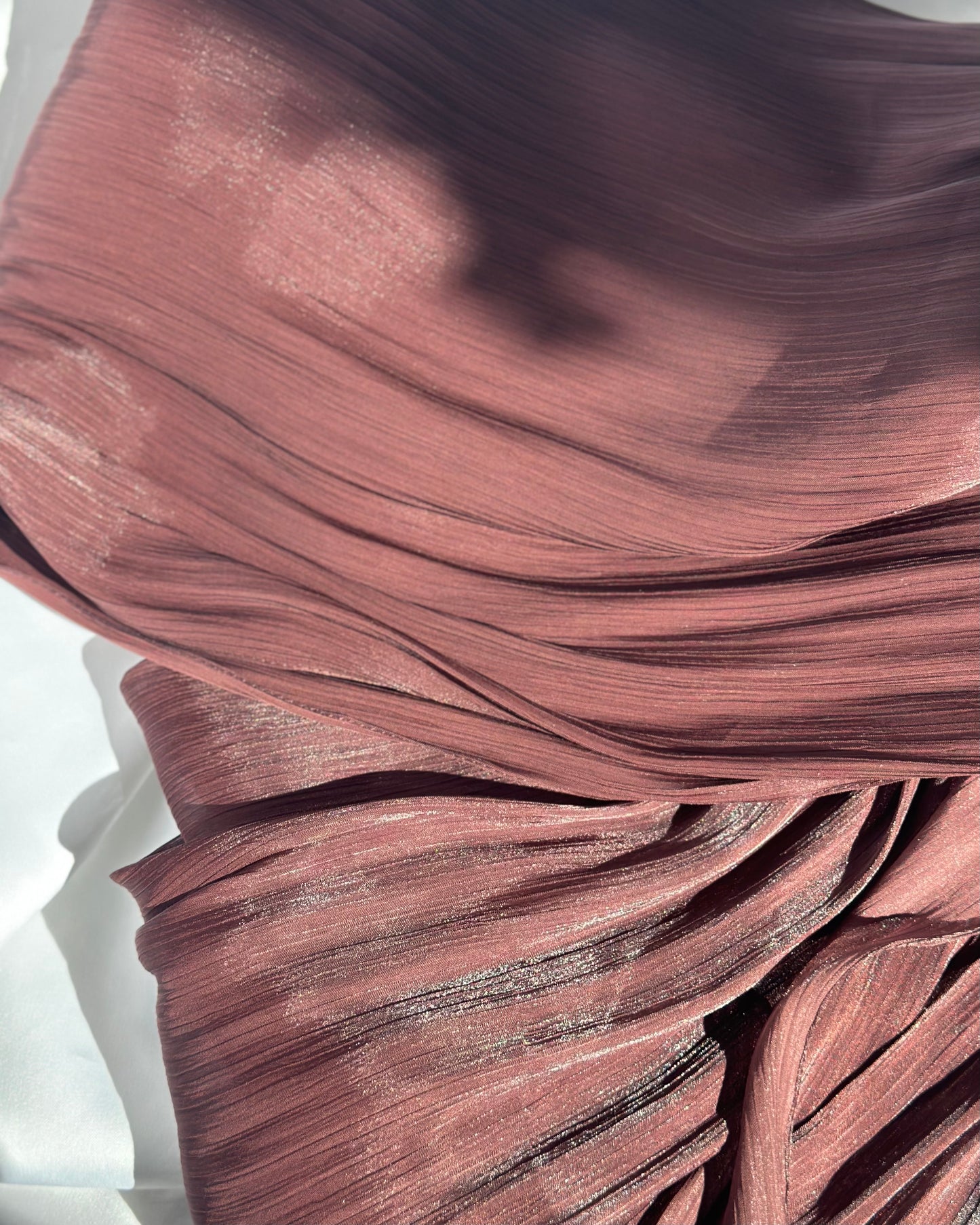 Shiny valentino chiffon - Vintage Burgundy  sv31