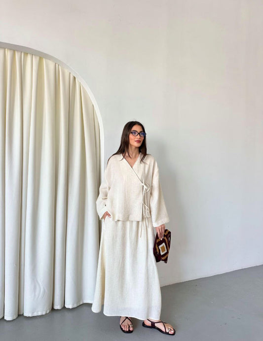 Rosalie Cotton Set - Cream