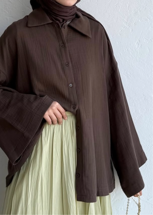 Yara Bloom Top - Choco Fudge