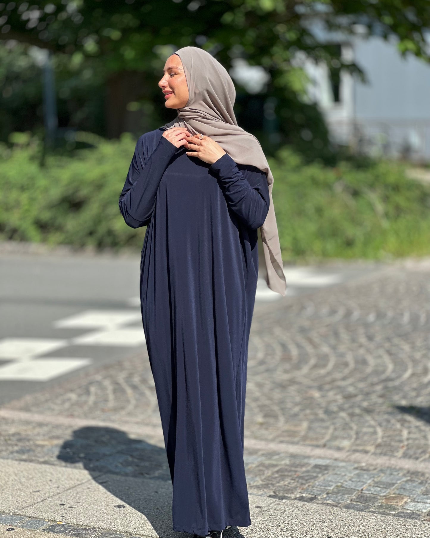 Butterfly basic Abaya -Navy