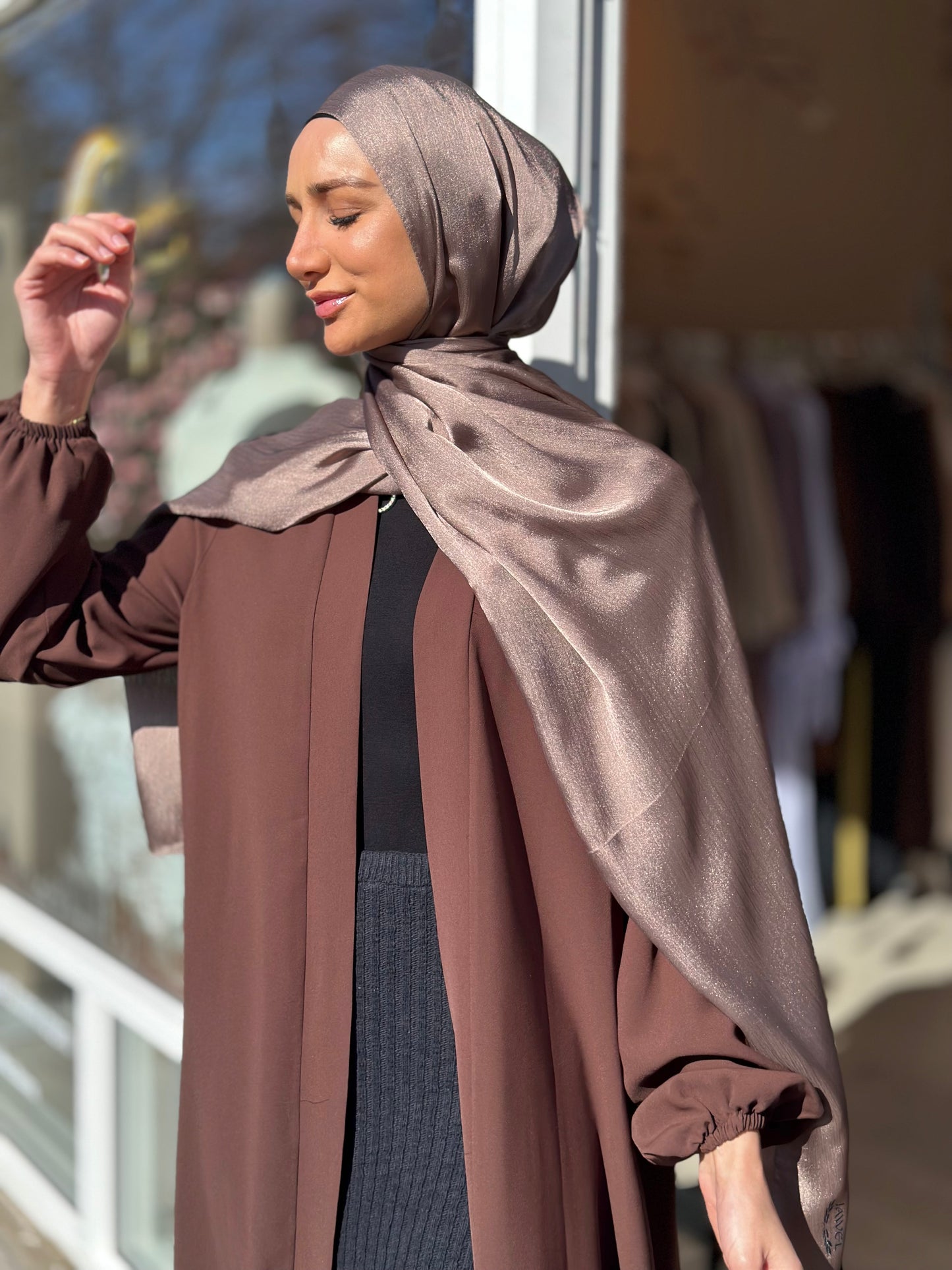 Shiny Silk hijab - ss116