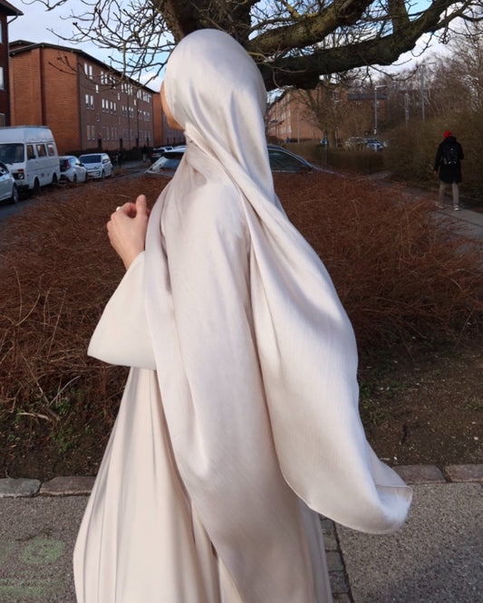 Parlak Kırışık Şifon - Fildişi sc28 