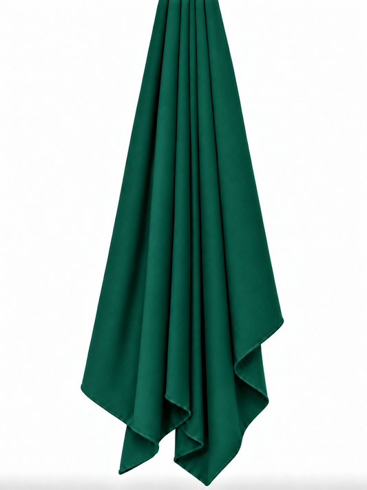Plain Jersey Hijab - Deep green b18