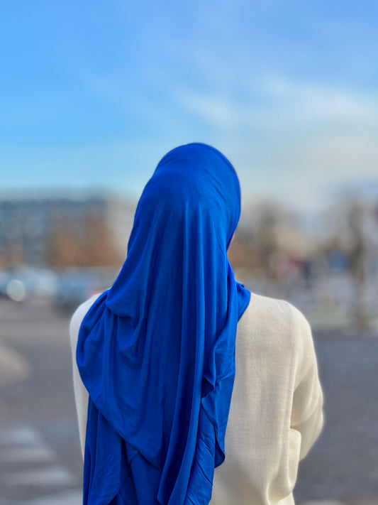 Lux Jersey hijab - Royal Blue n40