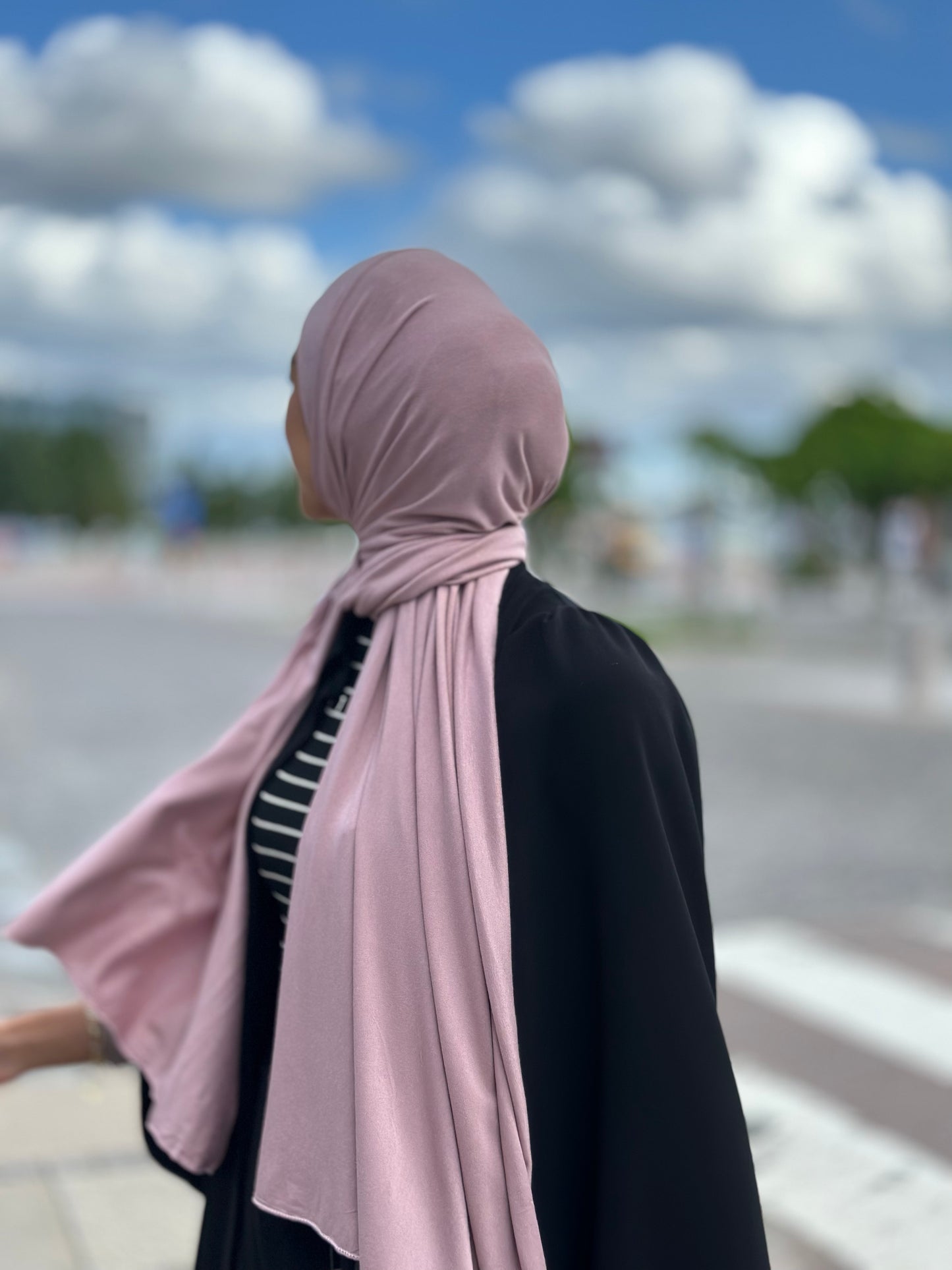 Plain Jersey hijab - Light Lavender b06
