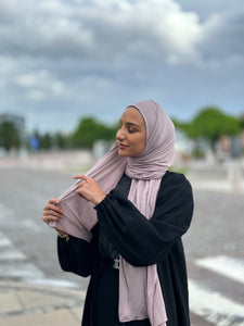 Thin Plain Jersey Hijab - Dusty Lavender tb09