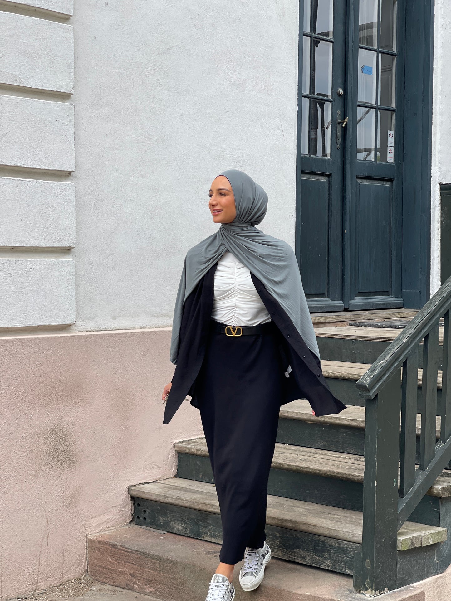 Plain Jersey hijab - b91