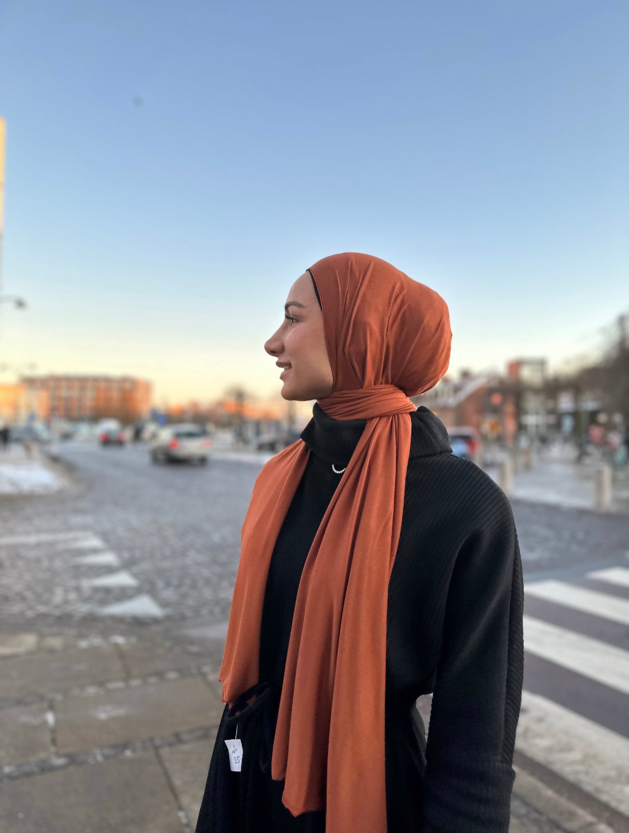 Lux Jersey hijab - Kiremit N35