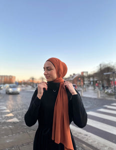 Lux Jersey hijab - Kiremit N35