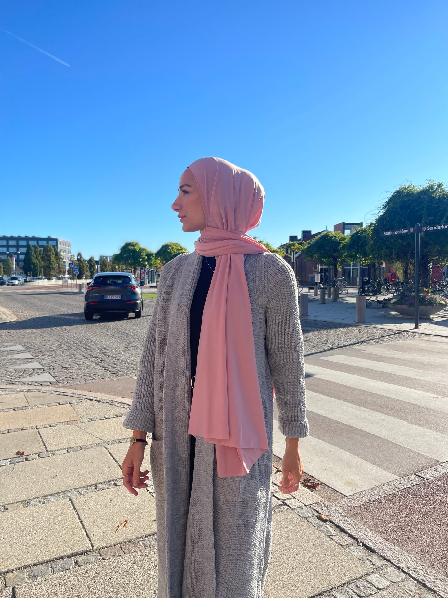 Lycra Hijab - Pink Ly12