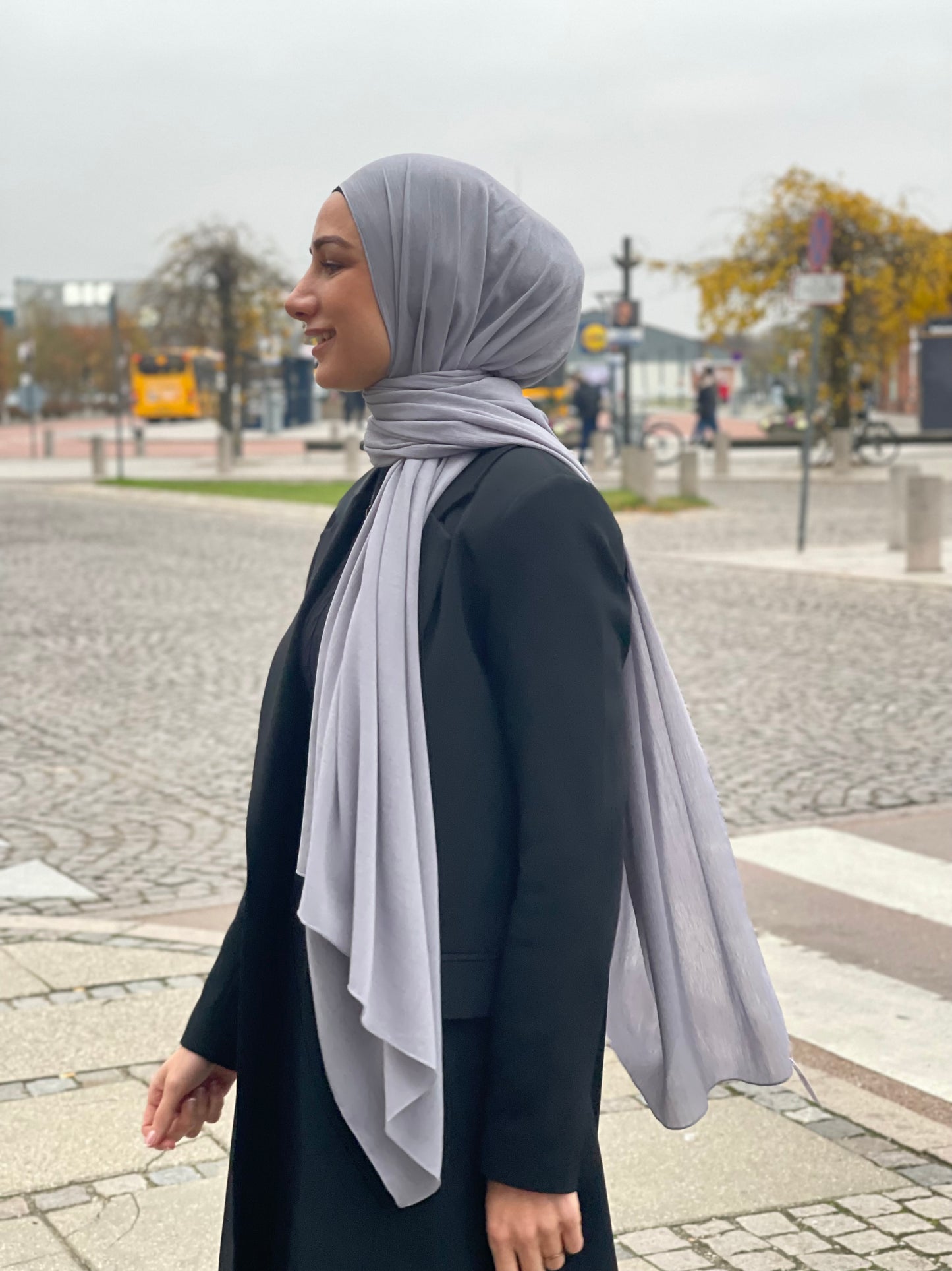 Crepe chiffon Hijab - Light Grey