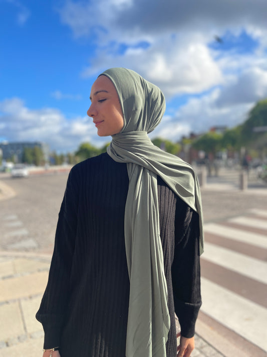 Lycra Hijab - Army Ly02