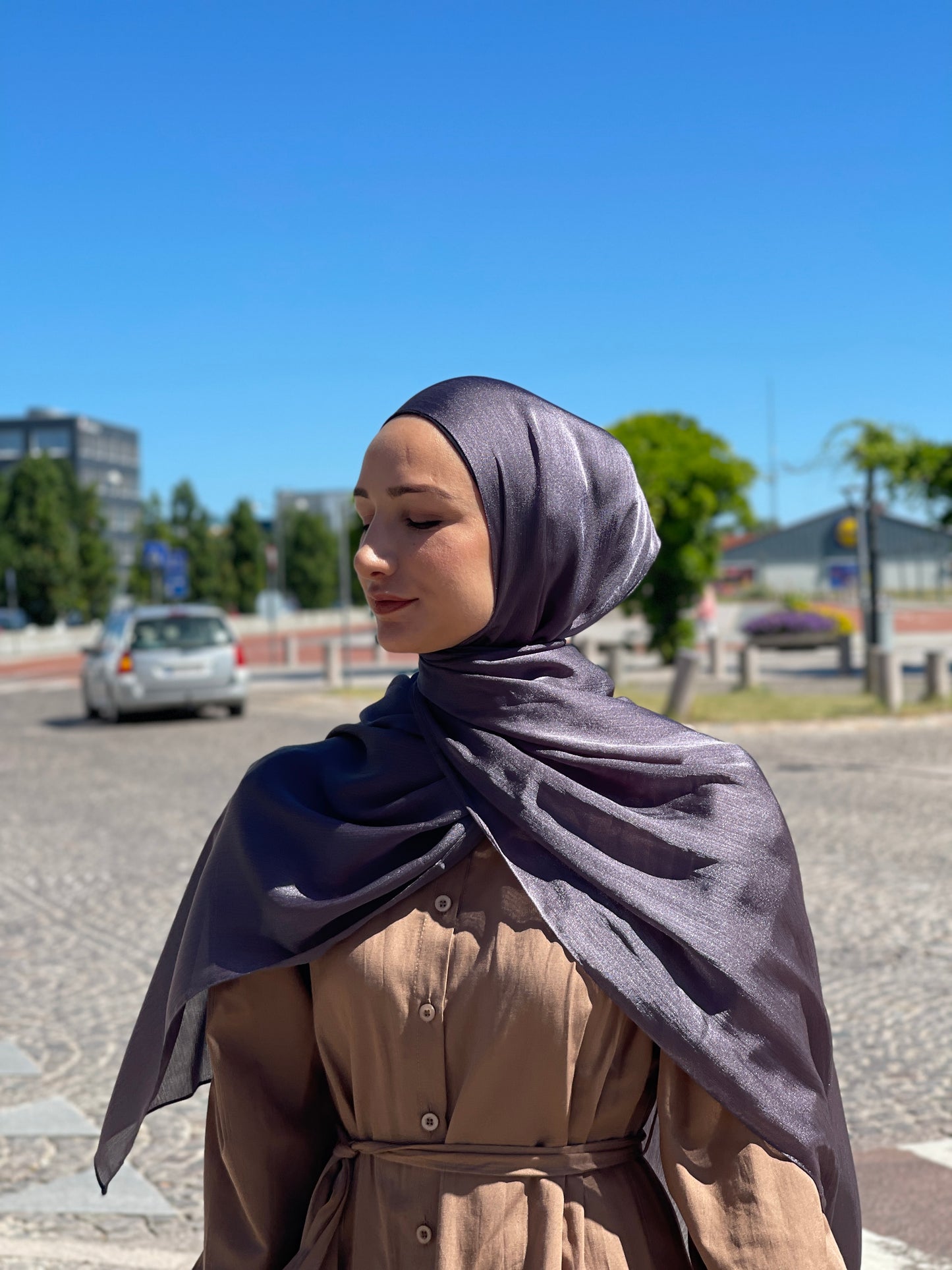 Shiny Silk Hijab - ss76