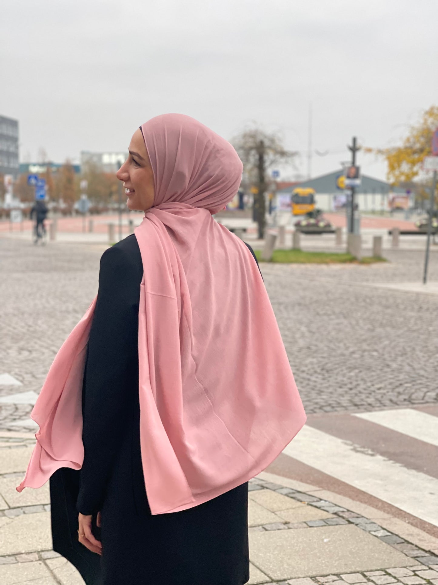 Crepe Chiffon Hijab - pink
